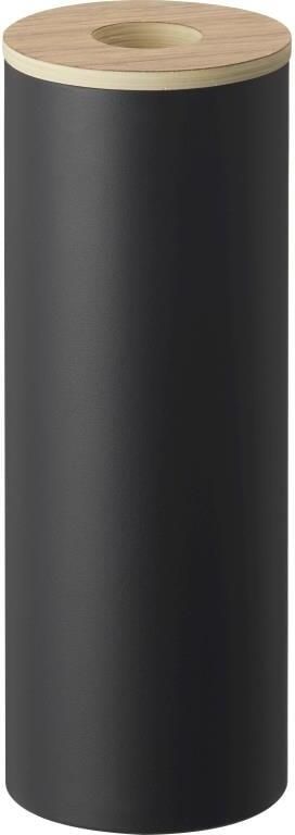 Yamazaki Tissuebox Rond Rin Zwart