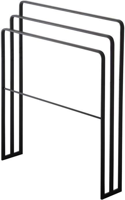 Yamazaki Handdoekenrek Badkamer 3 Stangen Tower Zwart