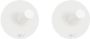 ZACK Duplo zelfklevende handdoekhaakjes 2 stuks 4 5cm rond wit - Thumbnail 2