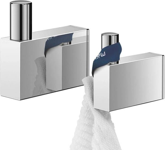 Zack Linea Handdoekhaak 5x5x1cm enkel gepolijst RVS 40036 - Foto 2
