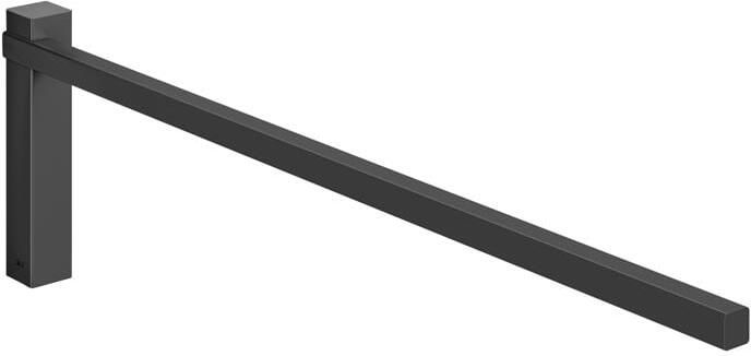 Zack Carvo handdoekhouder zwart RVS Mat geborsteld 40511