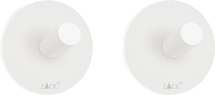 ZACK Duplo zelfklevende handdoekhaak 5 5cm rond wit