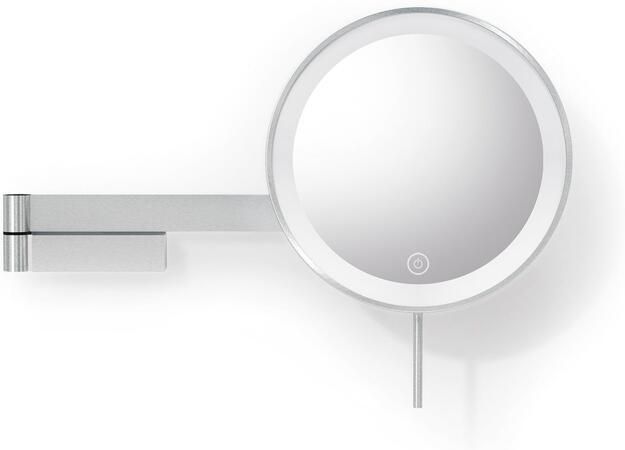 Zack Linea Led Make Up Spiegel Wand | Grijs | Staal