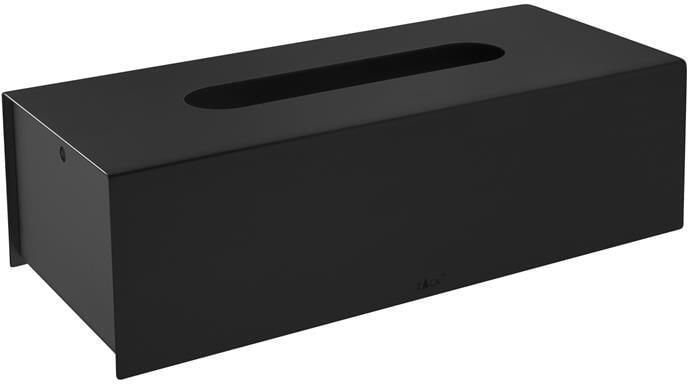 Zack Puro tissuedoos rechthoek zwart RVS 40541
