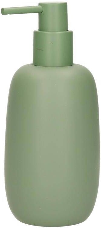 Zeller Zeeppompje|dispenser kunststeen salie groen 16 cm