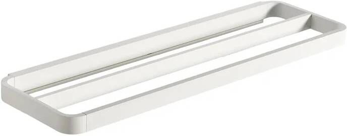 Zone Denmark Rim dubbele handdoekhouder Wit 44x12cm
