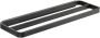 Zone Denmark Rim dubbele handdoekhouder Zwart 44x12cm - Thumbnail 1