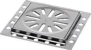 Aquaberg renovatieput met sleufgaten inbouwhoogte 8 mm 10 x 10 cm rvs