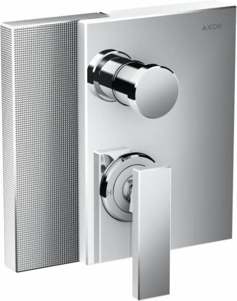 Axor Edge Badmengkraan Afbouwdeel met Zekerheidscombinatie Diamond Cut Chroom
