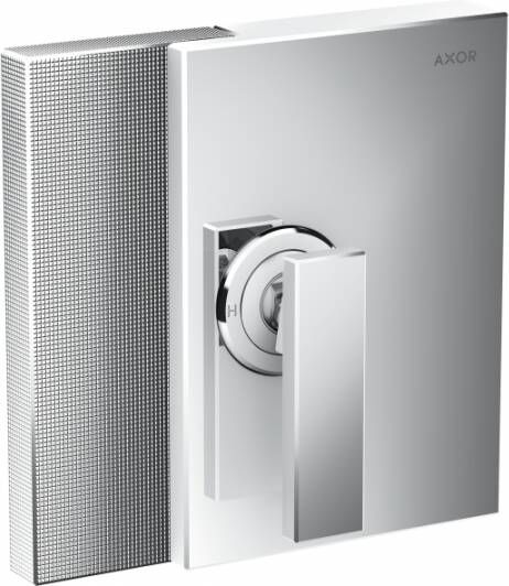 Axor Edge afbouwdeel voor ééngreeps inbouw douchemengkraan met Diamond Cut choom