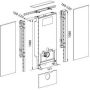 Burda Santro WC element E met geberit inbouwreservoir UP320 zelfdragend 82.5 108cm met dual flush frontbediening max. breedte 125cm 611250 - Thumbnail 2