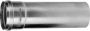 SOLAR Plus enkelwandige buis aluminium 100mm wand 1.5mm lengte 500mm steekeind mof met afdichting Gastec Qa grijs RAL7040 - Thumbnail 2