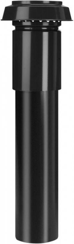 BURGERHOUT dakdoorvoer ventilatie geisoleerd O180mm aluminium isolatiemateriaal EPS lengte 11675mm zwart RAL9005