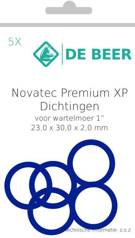 De Beer premium ring wartelmoer 1" 23x30x2 0 a 5 stuks