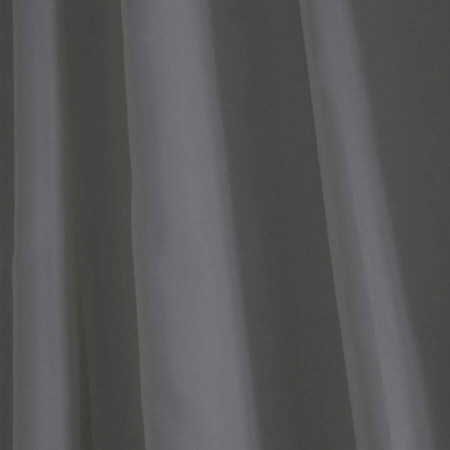 Differnz Color douchegordijn verzwaarde onderzoom 100% Polyester antraciet 180 x 200 cm
