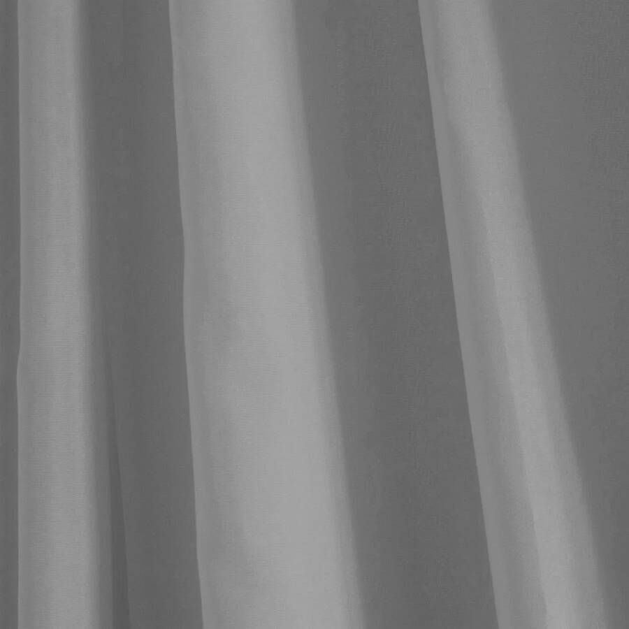 Differnz Color douchegordijn verzwaarde onderzoom 100% Polyester grijs 180 x 200 cm