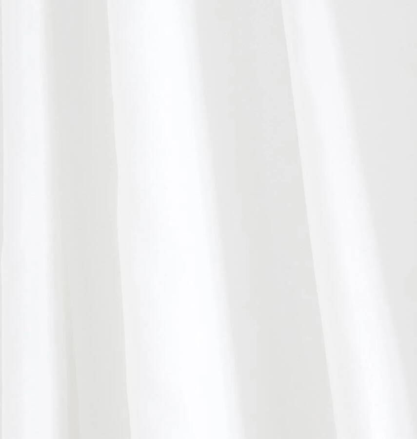 Differnz Color douchegordijn verzwaarde onderzoom 100% Polyester wit 240 x 200 cm