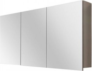 Differnz Style spiegelkast met 2 deuren 120 x 60 cm grijs eiken