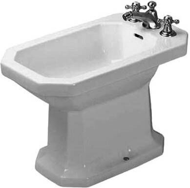 Duravit 1930 staand bidet met kraangat overloop en antibacteriële behandeling 36 x 58 5 x 34 5 cm wit