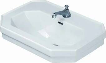 Duravit 1930 wastafel m. 1 kraangat 60x41cm wit