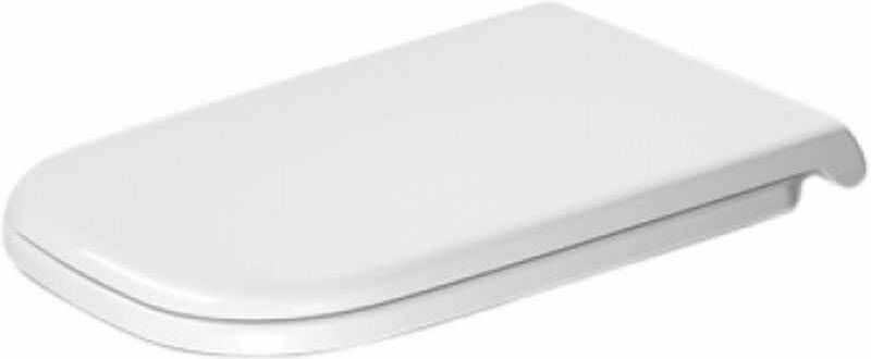 Duravit D-code Vital WC-zitting 49x36.1x4.3cm met softclose met quickrelease Kunststof wit Glanzend 0060390000