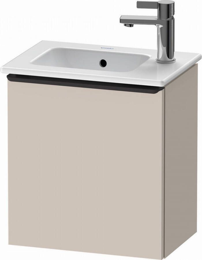Duravit D-Neo wastafelonderkast 41x44x27.4cm Linksdraaiend 1 deur Taupe Mat de4259l9191 - Foto 2