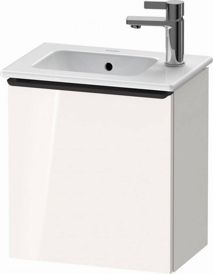 Duravit D-Neo wastafelonderkast 41x44x27.4cm Linksdraaiend 1 deur wit Hoogglans de4259l2222 - Foto 2