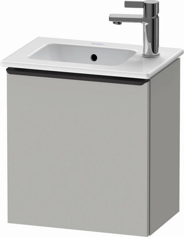 DURAVIT D-Neo wastafelonderbouw hangend 41x27 4x44cm deuraanslag rechts Concrete Grey Matt decor