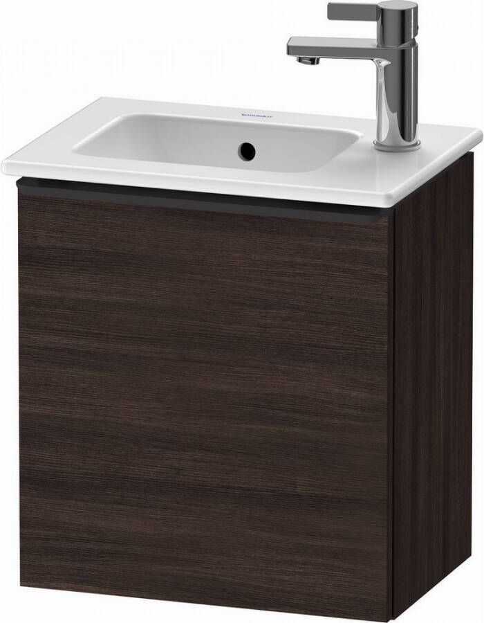 Duravit D-Neo wastafelonderkast 41x44x27.4cm Rechtsdraaiend 1 deur Kastanje (donker) Mat de4259r5353 - Foto 2