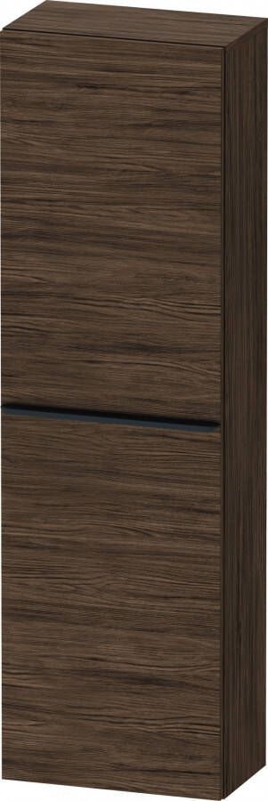 Duravit D-Neo halfhoge kast 40x24x132cm Linksdraaiend Donker noten Mat de1318l2121