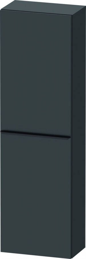 Duravit D-Neo halfhoge kast 40x24x132cm Rechtsdraaiend Grafiet Mat de1318r4949