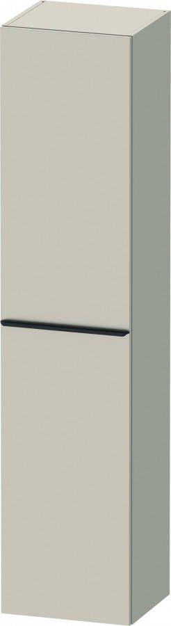 Duravit D-Neo hoge kast 40x36x176cm Linksdraaiend Taupe Mat de1328l9191