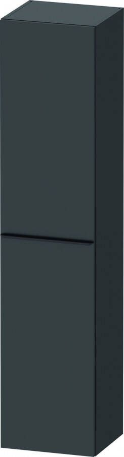 Duravit D-Neo hoge kast 40x36x176cm Rechtsdraaiend Grafiet Mat de1328r4949