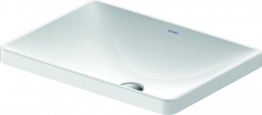 Duravit D-Neo inbouwwastafel 60x44x14.5cm 1 kraangat rechthoek Keramiek Wit 0358600079