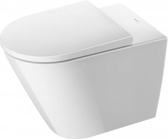 Duravit Toilet D-Neo HygieneGlaze Staand Rimless Diepspoel 58 cm Hoogglans Wit