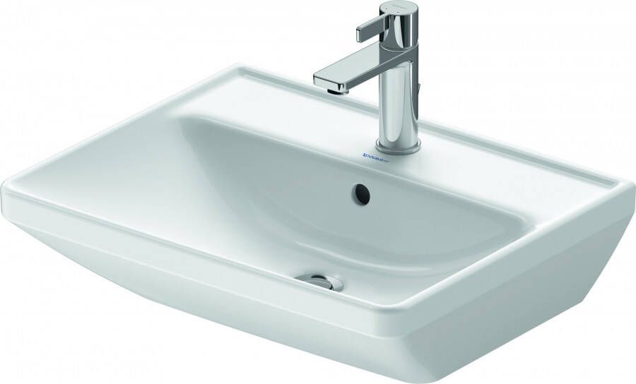 Duravit D-Neo wastafel 55x44x16.5cm 1 kraangat rechthoek Keramiek Wit 2366550000