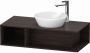 Duravit D Neo wastafelonderbouwkast met open vak links 100 x 26 x 48 cm kastanje donker mat - Thumbnail 2