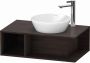 Duravit D Neo wastafelonderbouwkast met open vak links 80 x 26 x 48 cm kastanje donker mat - Thumbnail 2