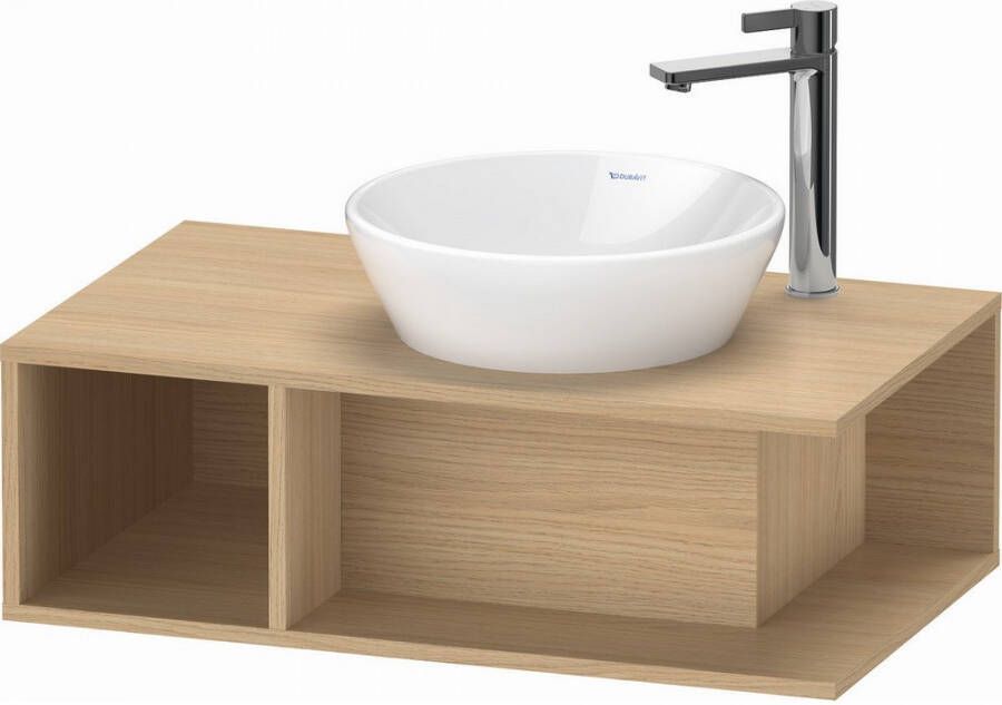 Duravit D-Neo wastafelonderbouwkast met open vak links 80 x 26 x 48 cm natuur eiken mat