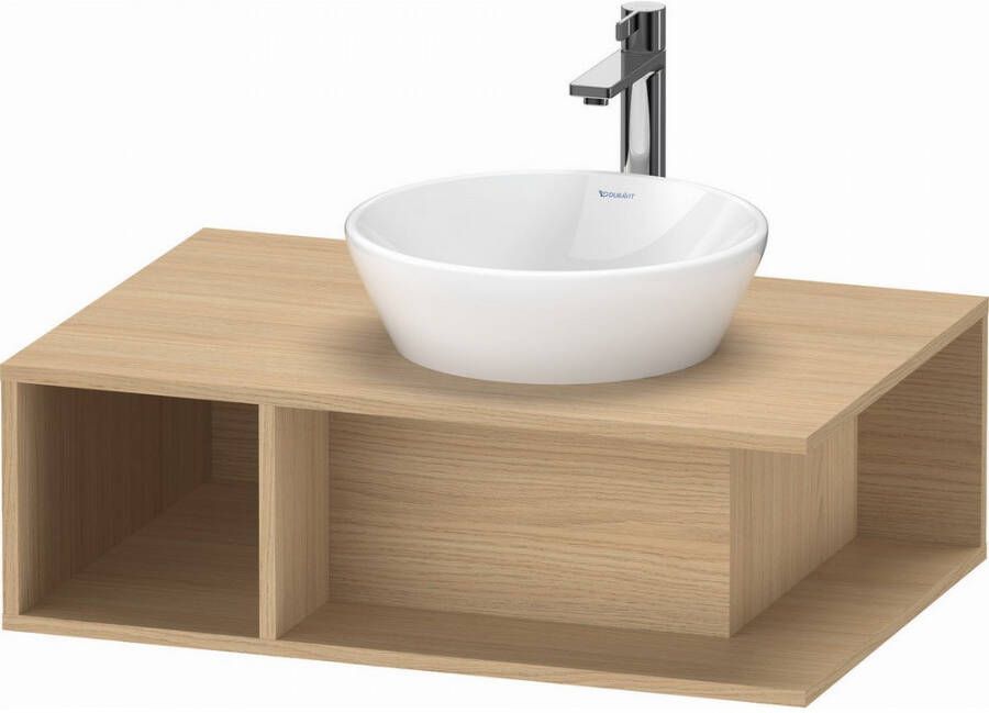 Duravit D-Neo wastafelonderbouwkast met open vak links 80 x 55 x 26 cm natuur eiken mat