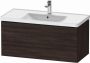 Duravit D-Neo wastafelonderkast 98.4x44x45.2cm 1 lade met softclose Kastanje (donker) Mat de425605353 - Thumbnail 2