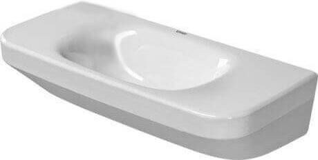 Duravit DuraStyle fontein zonder kraangat 50 x 22 cm wit