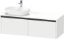 Duravit Ketho 2 wastafelonderbouwkast incl. consoleplaat met 2 laden voor waskom links 140x55x45.9cm met handgrepen antraciet eiken zwart mat K24888L16160000 - Thumbnail 2