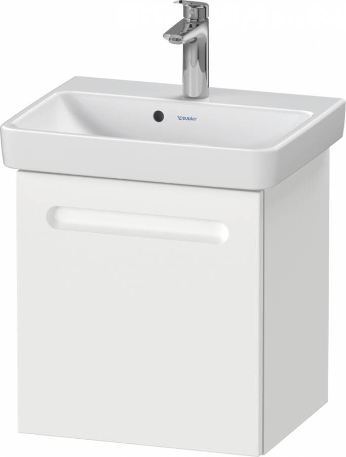 Duravit Wastafelonderkast No.1 Met 1 Deur Links 44x38.6x47.8 cm Met Geïntegreerde Greep Mat Wit