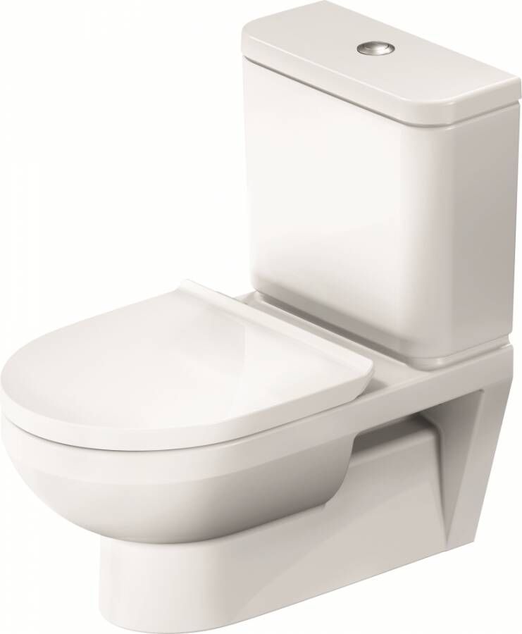 Duravit No.1 hangend toilet diepspoel rimless voor op toilet gemonteerde stortbak afvoer horizontaal 41 5 x 36 5 x 56 cm hoogglans wit - Foto 2