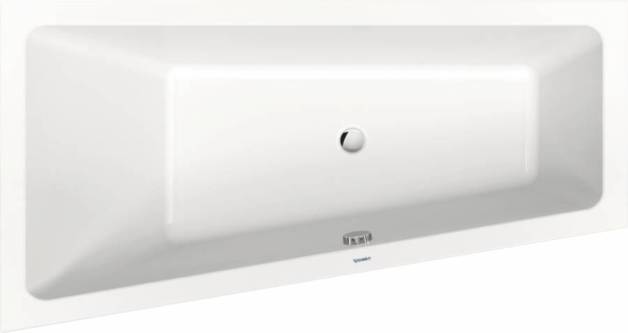 Duravit No.1 trapeziumvormig inbouw ligbad met één rugsteun links 160 x 85 cm wit