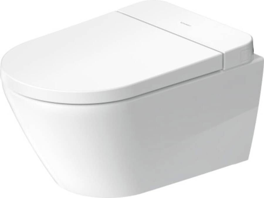 Duravit SensoWash D-Neo douchewc pack compact met rimless wandcloset diepspoel 37.8x57.7cm inclusiefclosetzitting met deksel wit