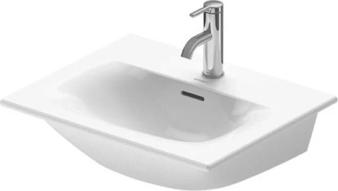 Duravit Viu meubelfontein m. 1 kraangat m. overloop 53x43cm wit 2344530000