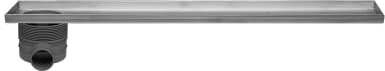 Easydrain Multi inbouwdeel douchegoot 110cm zonder rooster zijuitloop uiteinde rvs