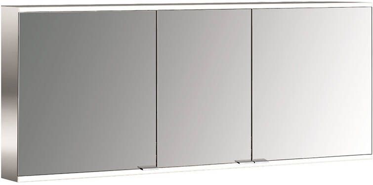 Emco Asis prime 2 spiegelkast 160 cm met 3 deuren en LED-verlichting aluminium